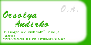 orsolya andirko business card
